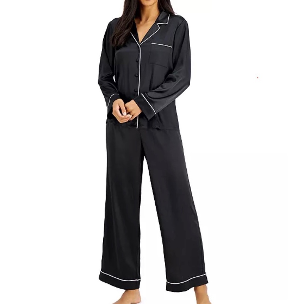 NWT Black Satin Pajamas